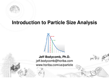 Introduction to Particle Analysis