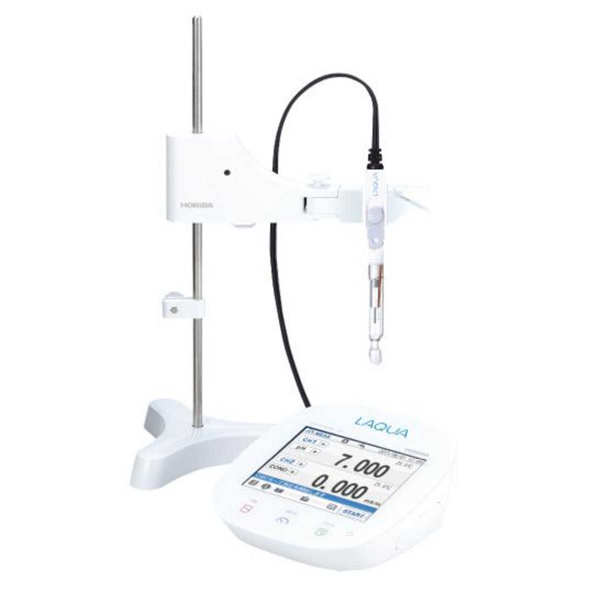 Colour Touchscreen Bench Meter with 9681S-10D ToupH Sleeve Electrode with a sleeve junction