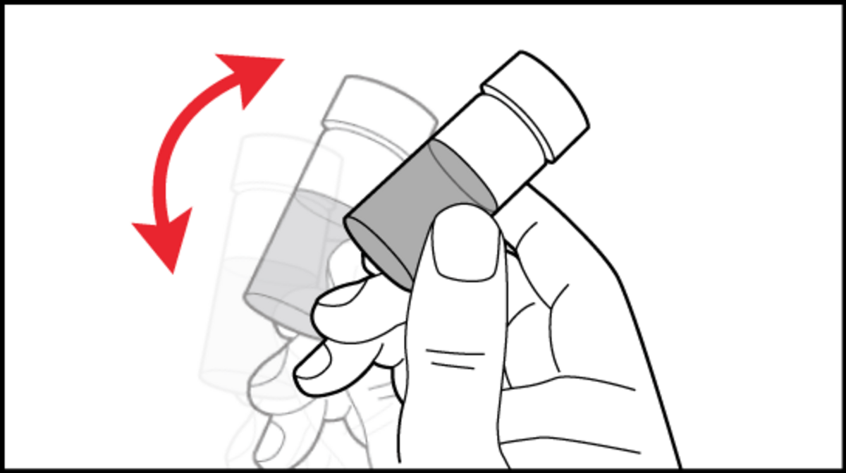 Illustration: Step 2 - Gently mix sample by inversion