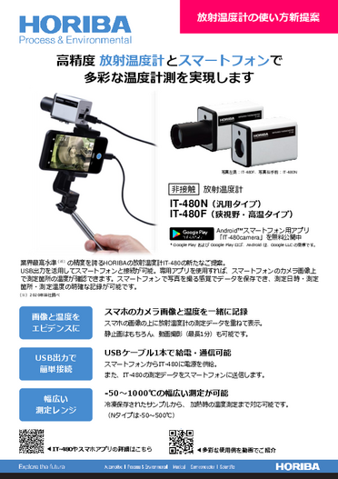 放射温度計アプリ IT-480camera