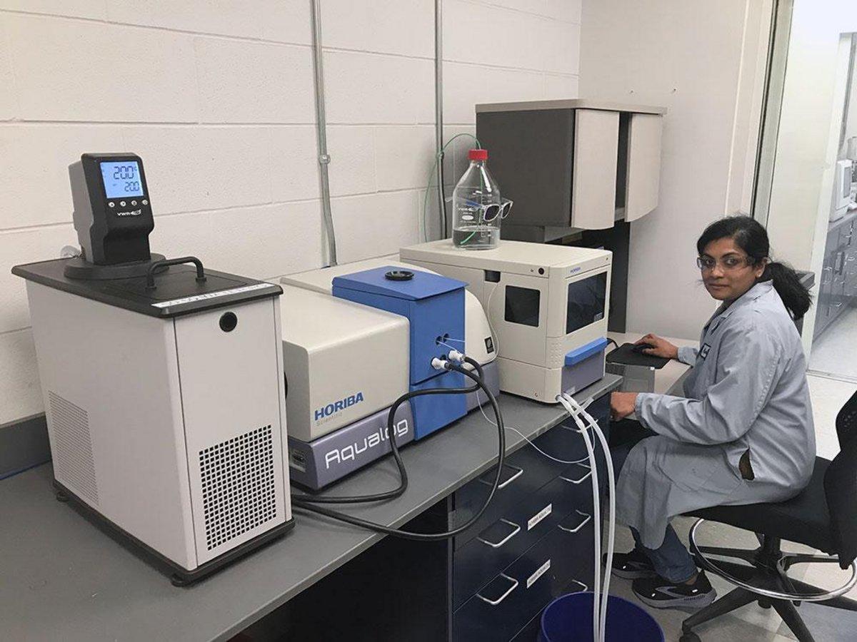 Aqualog setup in QC lab