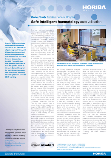 Safe intelligent haematology auto-validation