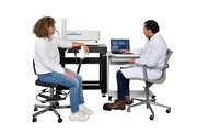 RZ-660 In Vivo Raman Analyzer showing arm skin analysis with articulated arm