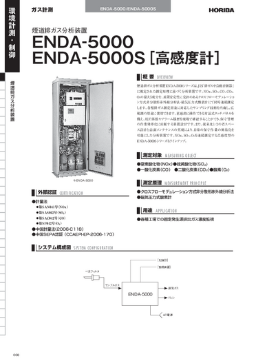 ENDA-5000 煙道排ガス分析装置