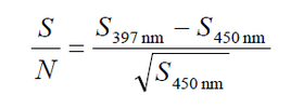 The FSD signal to noise ratio formula