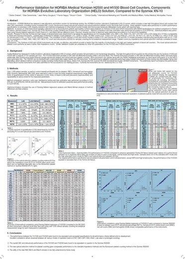 Poster - HORIBA YumizenH2500 vs SYSMEX XN10, BCI DXH800, SIEMENS 2120, Nexus_2018