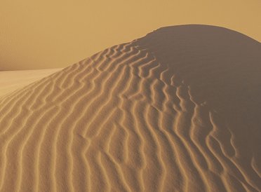 Silica particles in sand dune