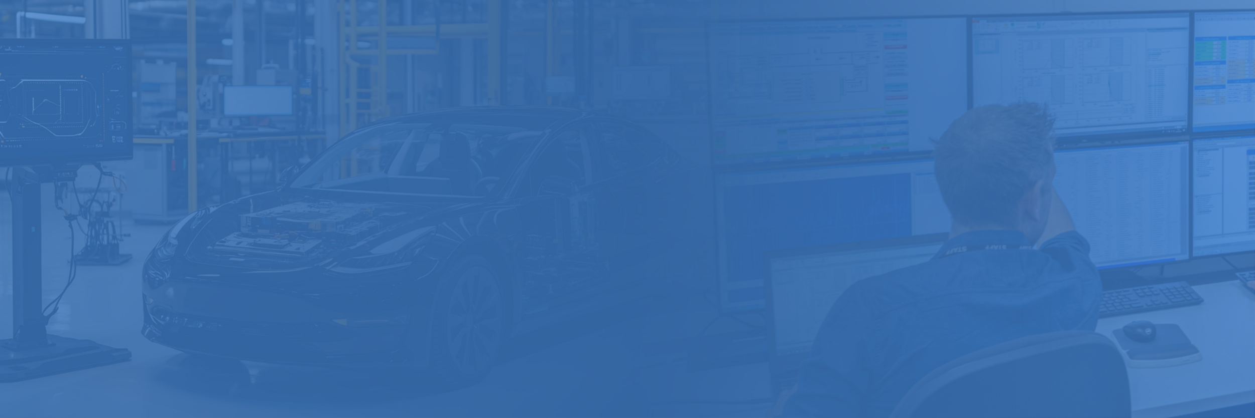 Engineers using HORIBA INSIGHT software to manage facility and asset performance.