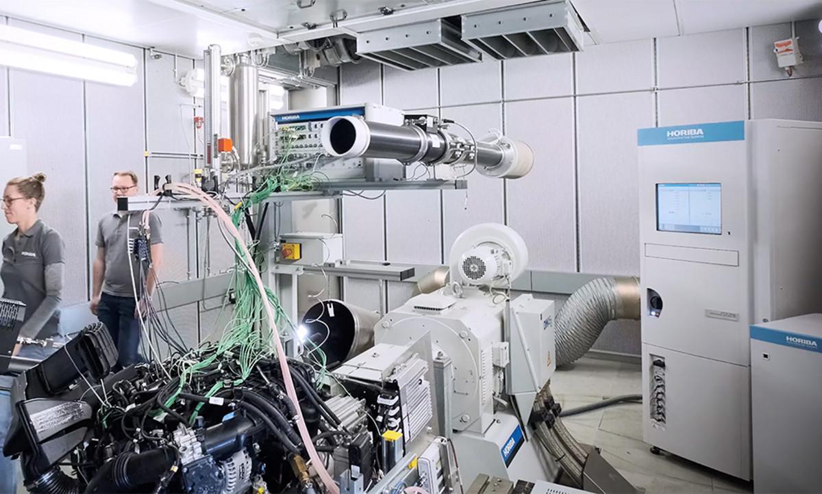 美国密歇根州安娜堡国家车辆与燃料排放实验室的重型车辆测试舱