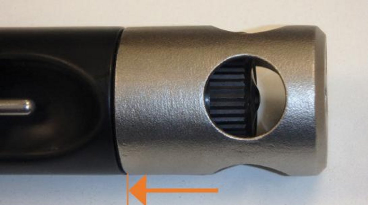 image of screwed stainless protective guard, shielding the DO tip