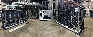 Pilot equipment for experimental water treatment process at the Hampton Roads SanitationDistrict