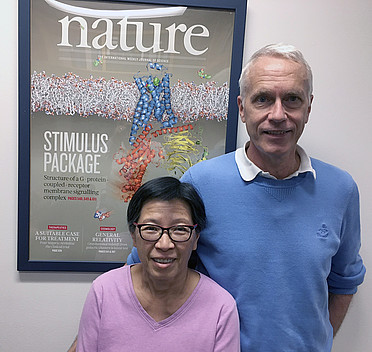 Tong Sun Kobilka, M.D., and her husband, Nobel Laureate Brian Kobilka, M.D.