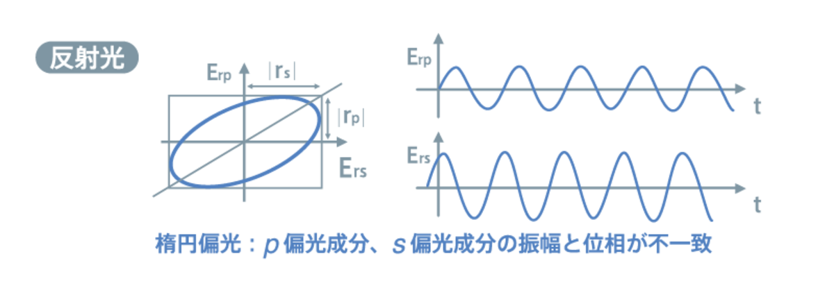 図６：反射光の偏光状態