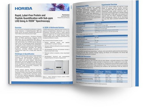 Rapid, Label-Free Protein and Peptide Quantification with Sub-ppm LOQ Using A-TEEM™ Spectroscopy