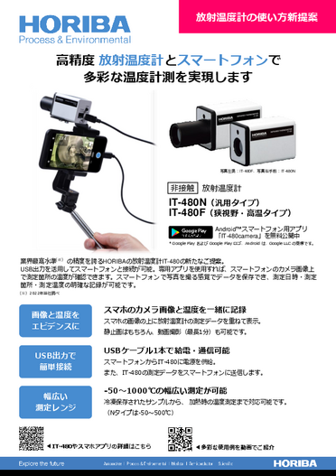 放射温度計アプリ IT-480camera
