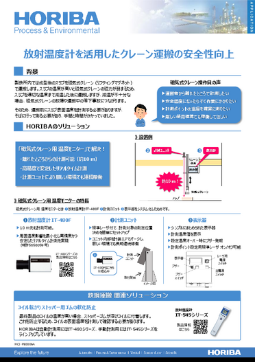 放射温度計を活用したクレーン運搬の安全性向上