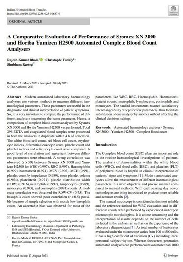 Evaluation_Sysmex_XN_3000_and_Horiba_Yumizen_H2500_2023