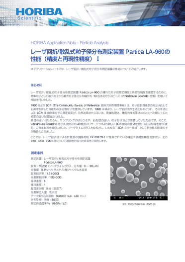 LA-960の性能（精度と再現性精度）Ⅰ